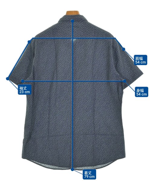 john varvatos（ジョンバルベイトス）カジュアルシャツ 紺 サイズ:XL メンズ/2200722373064