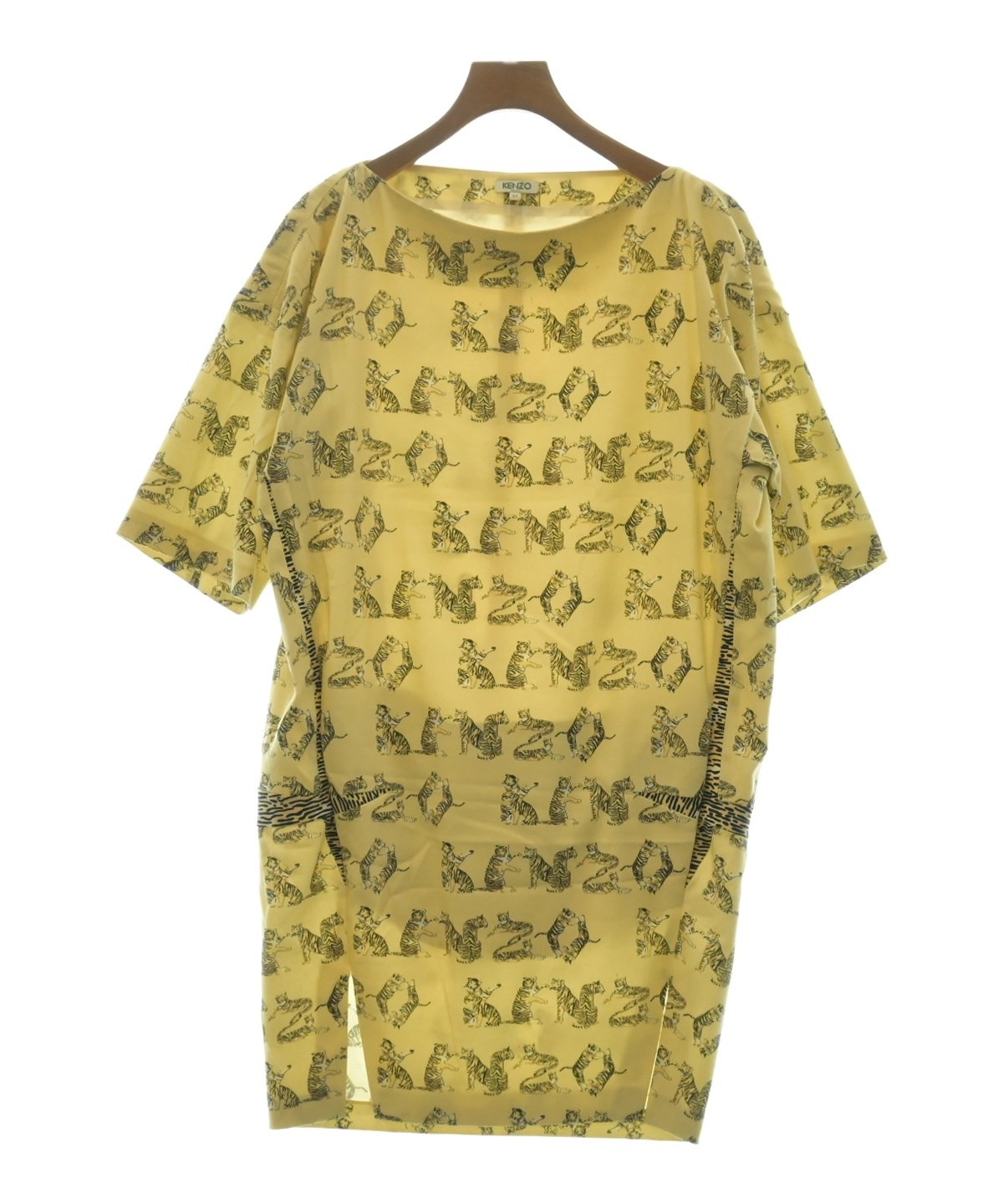 KENZO（ケンゾー）ワンピース 黄 サイズ:34(XXS位) レディース