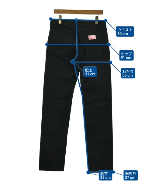 KENZO（ケンゾー）デニムパンツ 黒 サイズ:29(S位) メンズ/2200639127019