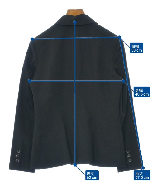 KENZO（ケンゾー）テーラードジャケット 黒 サイズ:36(S位) レディース/2200642179036