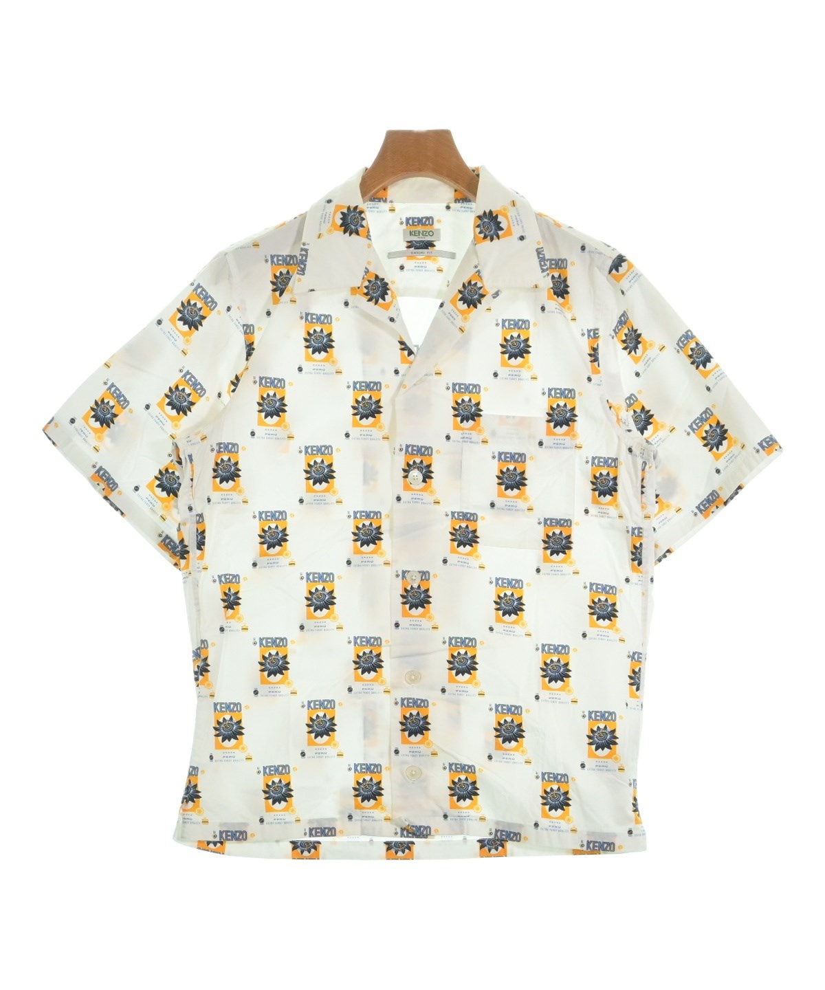 KENZO ケンゾー カジュアルシャツ XS 白 【古着】【中古】【送料無料】 KENZO（シャツ ・ ホワイト/白色系）のフリマアイテム一覧