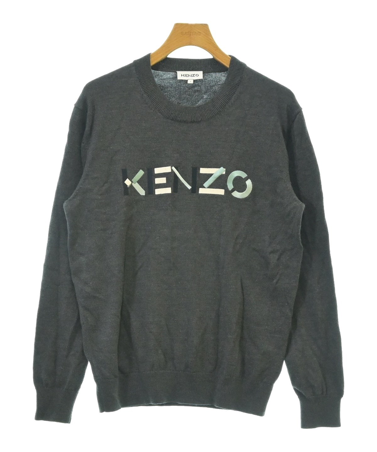 KENZO（ケンゾー）ニット・セーター グレー サイズ:L メンズ