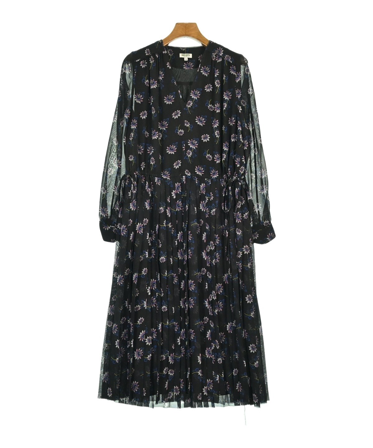 KENZO（ケンゾー）ワンピース 黒 サイズ:36(XS位) レディース