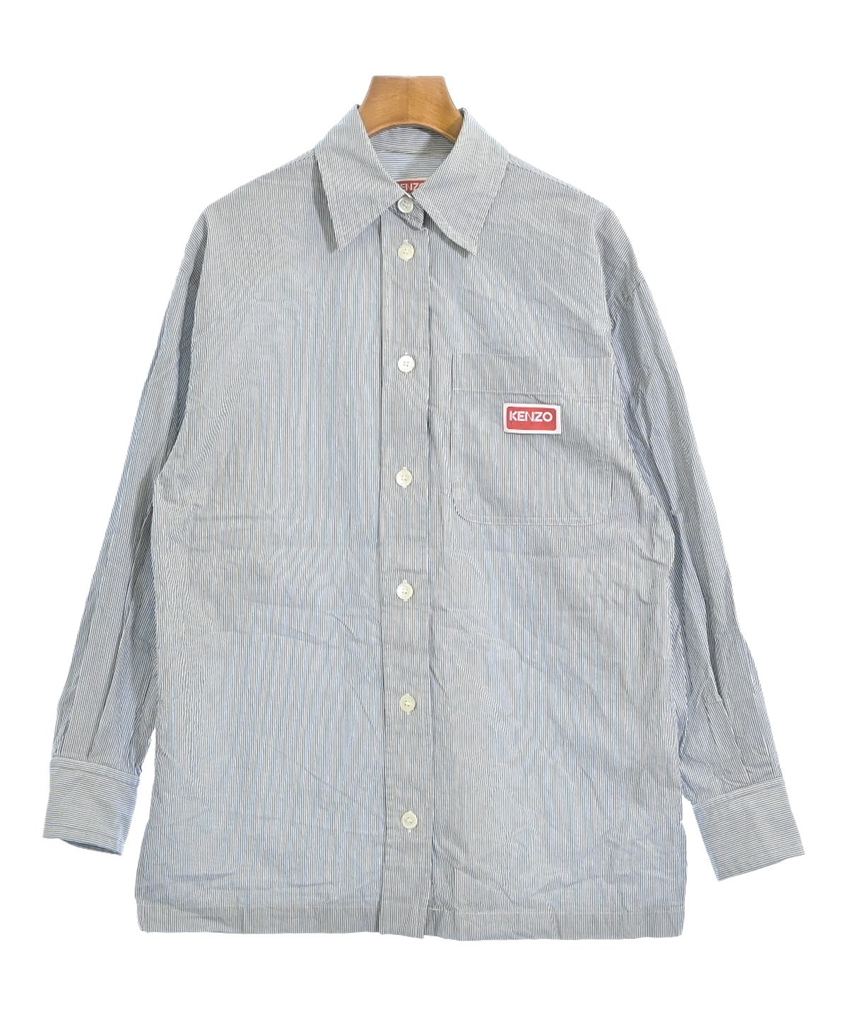 KENZO カジュアルシャツ レディース ケンゾー 中古　古着 KENZO（ケンゾー）カジュアルシャツ 紺 サイズ:36(XS位