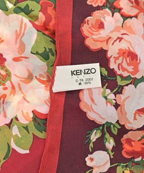 KENZO（ケンゾー）バンダナ・スカーフ 赤 サイズ:- レディース/2200629679924