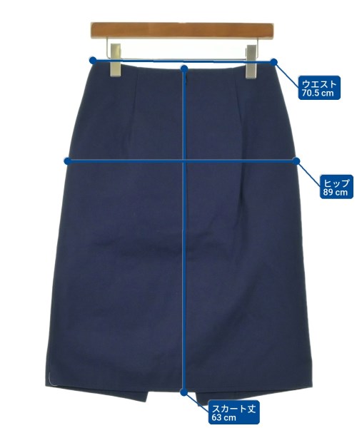 KENZO（ケンゾー）ひざ丈スカート 紺 サイズ:38(S位) レディース/2200619429065