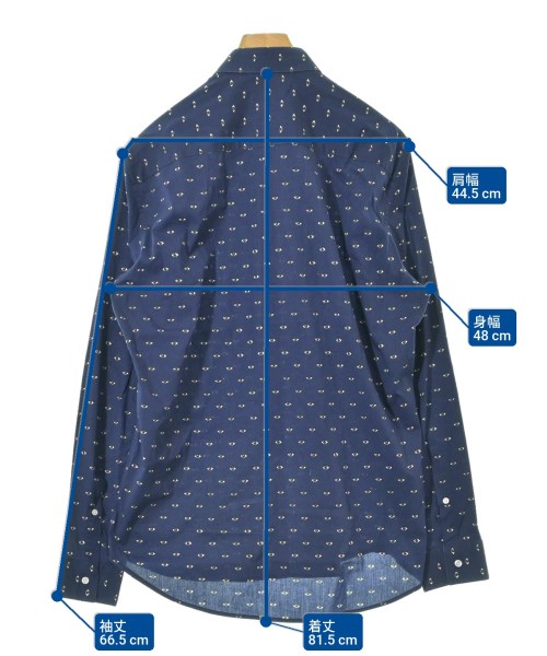 KENZO（ケンゾー）カジュアルシャツ 紺 サイズ:42(XXL位) メンズ/2200672217036