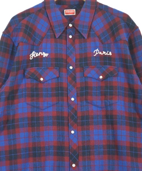 KENZO（ケンゾー）カジュアルシャツ 青 サイズ:41(XL位) メンズ/2200674352025