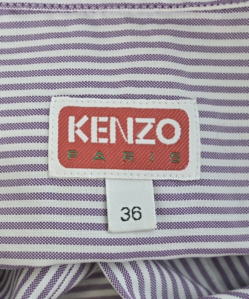 KENZO（ケンゾー）シャツワンピース 紫 サイズ:36(XS位) レディース/2200681115019