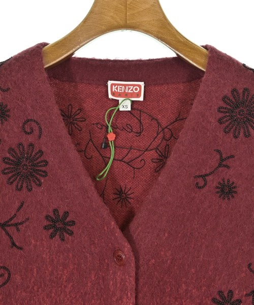 KENZO（ケンゾー）カーディガン 赤 サイズ:XS レディース/2200654056042