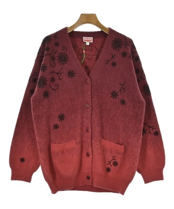 【新品】KENZO ケンゾー コットン 西川 パジャマ フリル カーディガン 赤 KENZO（ケンゾー）カーディガン 赤 サイズ:XS レディース