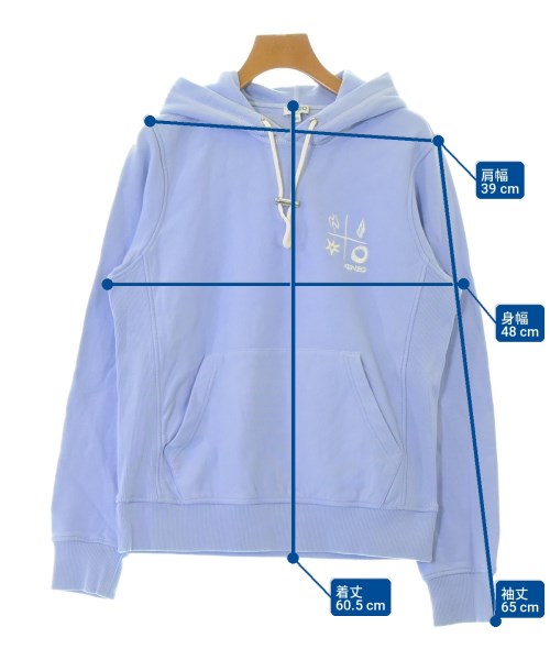 KENZO（ケンゾー）パーカー 青 サイズ:XS レディース/2200708430064