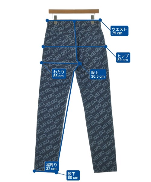 KENZO（ケンゾー）デニムパンツ 紺 サイズ:28(L位) レディース/2200663452088