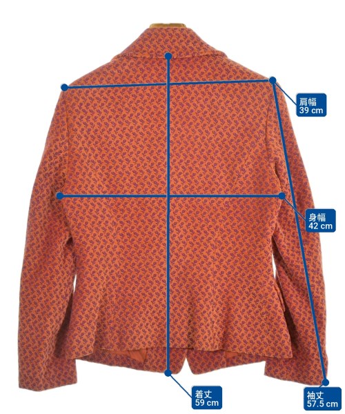 KENZO（ケンゾー）テーラードジャケット オレンジ サイズ:40(M位) レディース/2200719292019