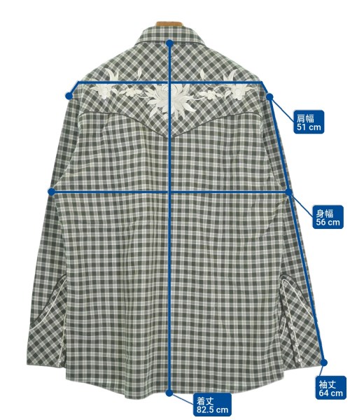KENZO（ケンゾー）カジュアルシャツ グレー サイズ:42(XXL位) メンズ/2200735859029