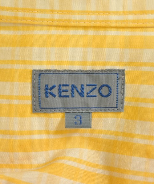 KENZO（ケンゾー）カジュアルシャツ 黄 サイズ:3(L位) メンズ/2200685652015