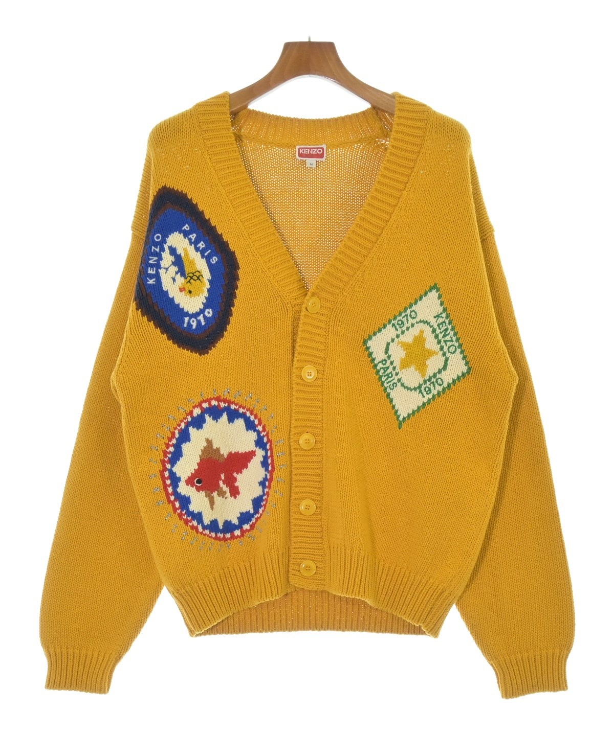 KENZO（ケンゾー）カーディガン オレンジ サイズ:M メンズ