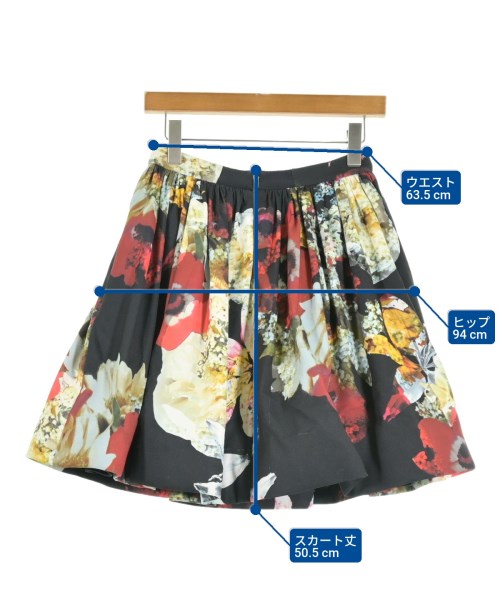 alice+olivia（アリスプラスオリビア）ひざ丈スカート 黒 サイズ:2(M位) レディース/2200608955209