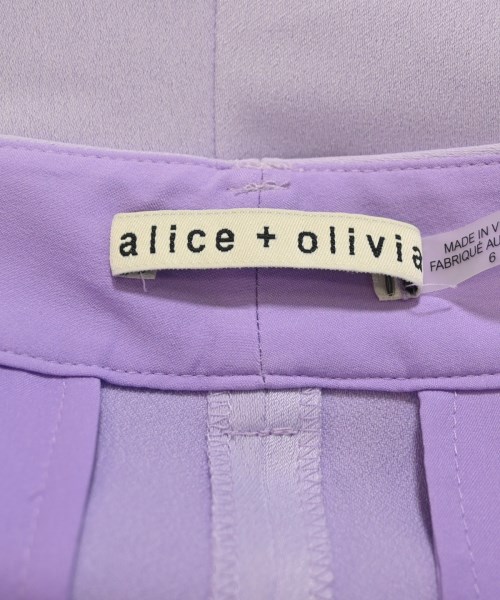 alice+olivia（アリスプラスオリビア）ショートパンツ 紫 サイズ:6(M位) レディース/2200694698240