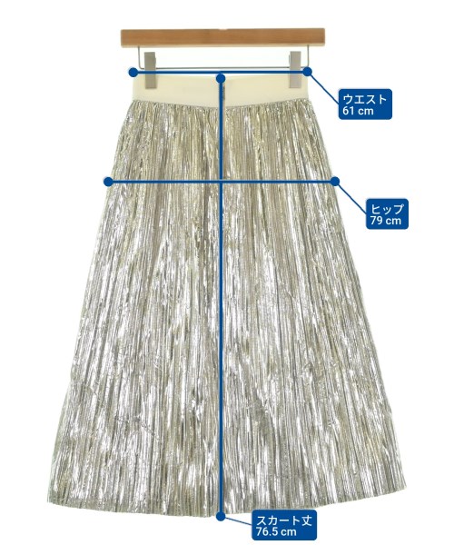 alice+olivia（アリスプラスオリビア）ロング・マキシ丈スカート シルバー サイズ:0(XS位) レディース/2200630627143