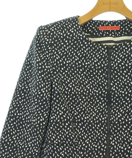 alice+olivia（アリスプラスオリビア）ノーカラージャケット 黒 サイズ:-(M位) レディース/2200737052022