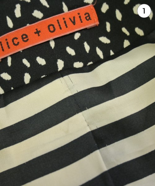 alice+olivia（アリスプラスオリビア）ノーカラージャケット 黒 サイズ:-(M位) レディース/2200737052022