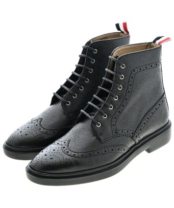 トムブラウン　サイドゴアブーツ THOM BROWNE（トムブラウン）ブーツ 黒 サイズ:UK8(26.5cm位