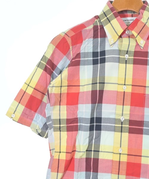 THOM BROWNE（トムブラウン）カジュアルシャツ 赤 サイズ:0(XS位) メンズ/2200634891106