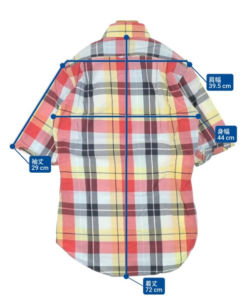 THOM BROWNE（トムブラウン）カジュアルシャツ 赤 サイズ:0(XS位) メンズ/2200634891106