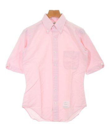 THOM BROWNE(トムブラウン)カジュアルシャツ ピンク サイズ:0(XS位 THOM BROWNE(トムブラウン)カジュアルシャツ ピンク サイズ:0(XS位