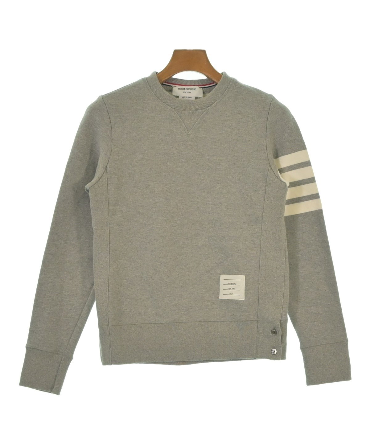 THOM BROWNE（トムブラウン）スウェット グレー サイズ:0(XS位) メンズ