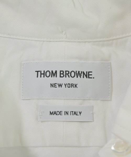 THOM BROWNE（トムブラウン）シャツワンピース 白 サイズ:2(M位) レディース/2200637106023