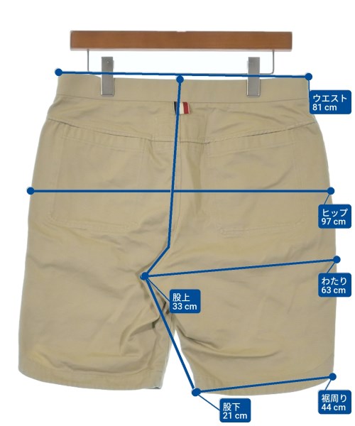 THOM BROWNE（トムブラウン）ショートパンツ ベージュ サイズ:1(S位) メンズ/2200639363196