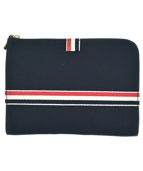 THOM BROWNE(トムブラウン)クラッチバッグ 紺 サイズ:-/2200643756472