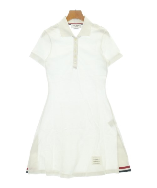 THOM BROWNE(トムブラウン)ワンピース 白 サイズ:38(S位)/2200644566070