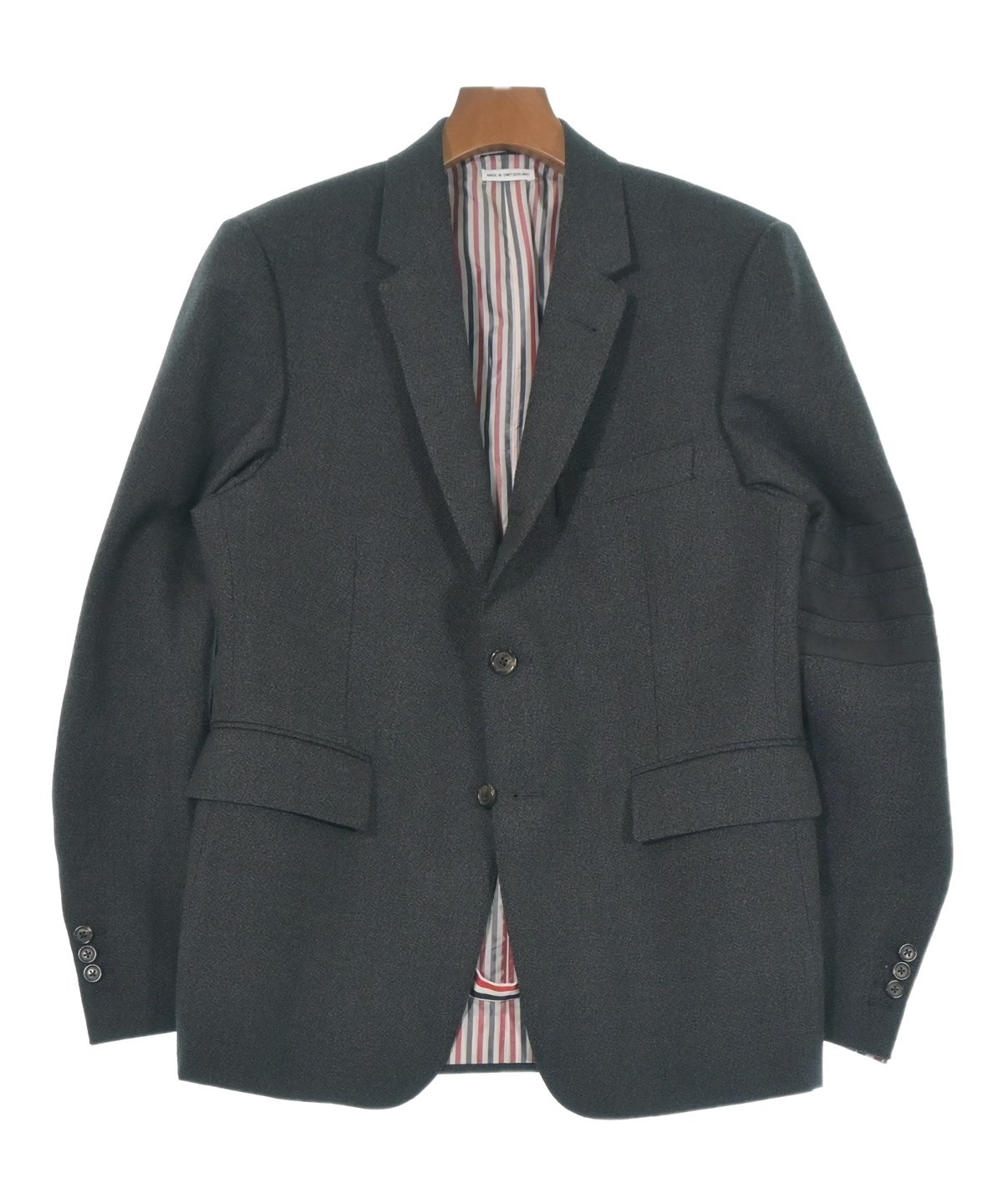 美品！THOM BROWNE シアサッカー　ヘクター　ジャケット　2トムブラウン THOM BROWNE（トムブラウン）カジュアルジャケット グレー サイズ:2(M