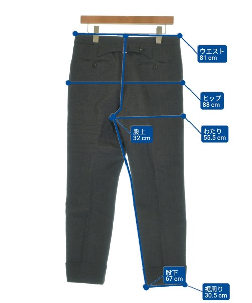 THOM BROWNE（トムブラウン）スラックス グレー サイズ:1(S位) メンズ/2200644877107