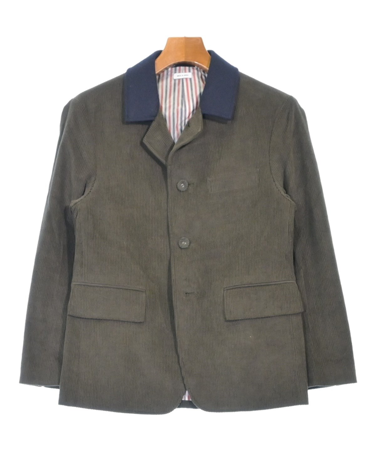 THOM BROWNE（トムブラウン）ジャケット カーキ サイズ:0(XS位) メンズ