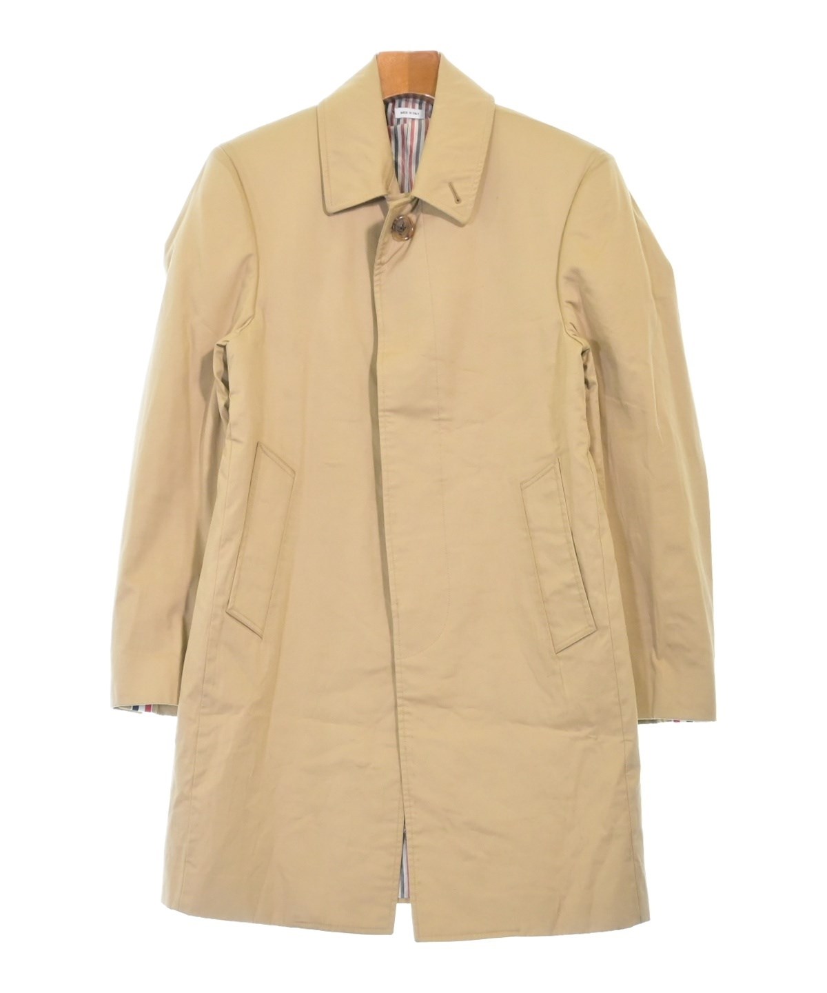 THOM BROWNE（トムブラウン）コート ベージュ サイズ:0(XS位) メンズ