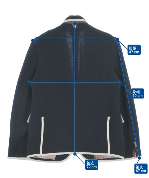THOM BROWNE（トムブラウン）テーラードジャケット 紺 サイズ:M メンズ/2200576527125