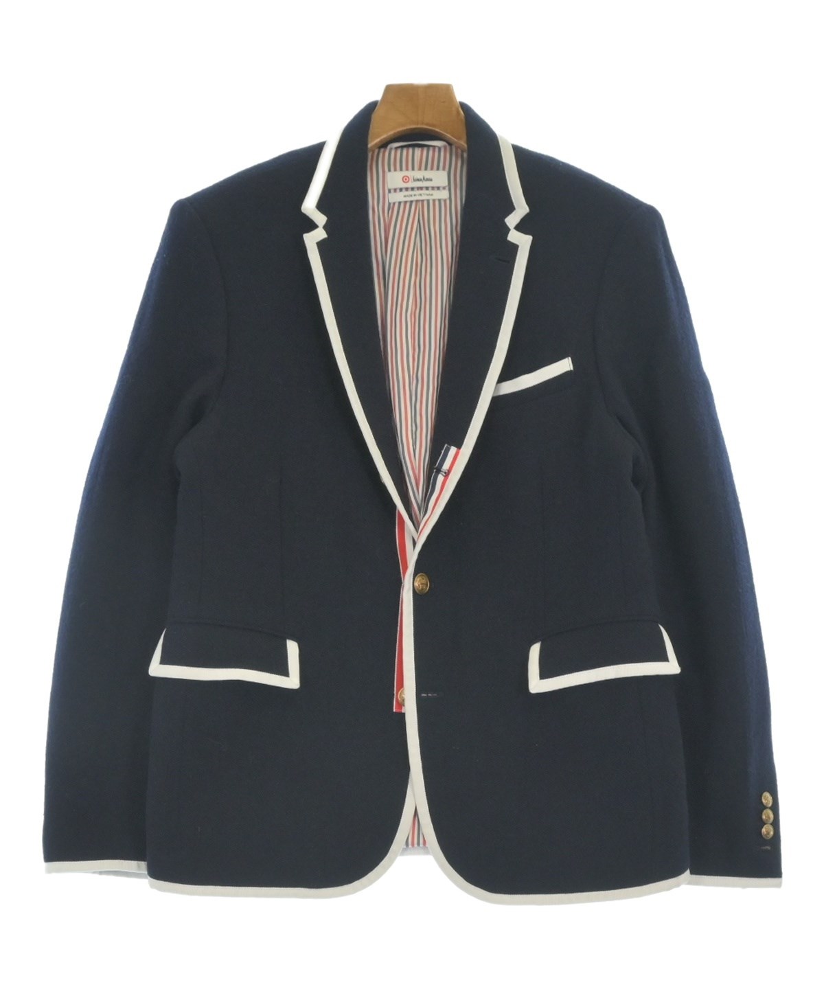 THOM BROWNE（トムブラウン）テーラードジャケット 紺 サイズ:M メンズ