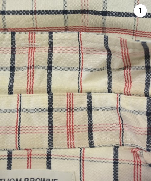 THOM BROWNE（トムブラウン）カジュアルシャツ 白 サイズ:1(S位) メンズ/2200622302355