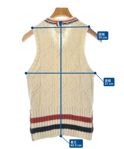 THOM BROWNE（トムブラウン）ベスト 白 サイズ:0(XS位) メンズ/2200623281055