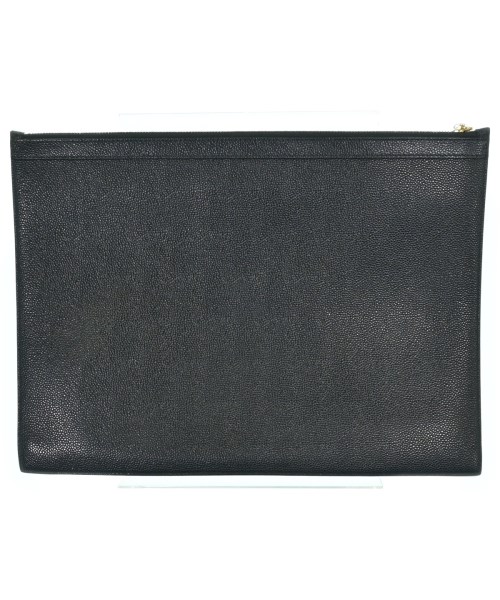 THOM BROWNE（トムブラウン）クラッチバッグ 黒 サイズ:- メンズ/2200622008035