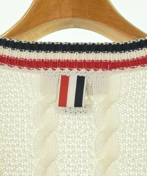 THOM BROWNE（トムブラウン）カーディガン 白 サイズ:1(S位) メンズ/2200624624028