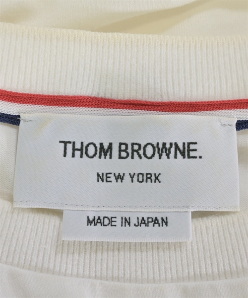 THOM BROWNE（トムブラウン）Tシャツ・カットソー 白 サイズ:3(L位) メンズ/2200625562039