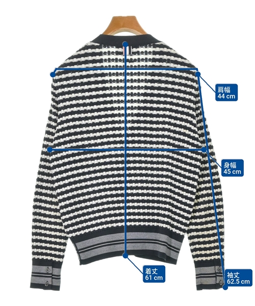 THOM BROWNE（トムブラウン）カーディガン 黒 サイズ:0(XS位) メンズ/2200625562046