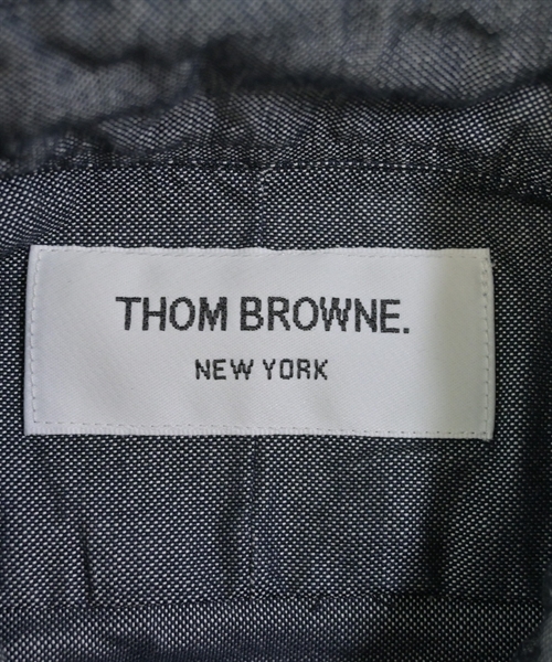 THOM BROWNE（トムブラウン）カジュアルシャツ 紺 サイズ:1(S位) メンズ/2200627722035