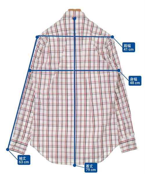 THOM BROWNE（トムブラウン）カジュアルシャツ 白 サイズ:2(M位) メンズ/2200627722042