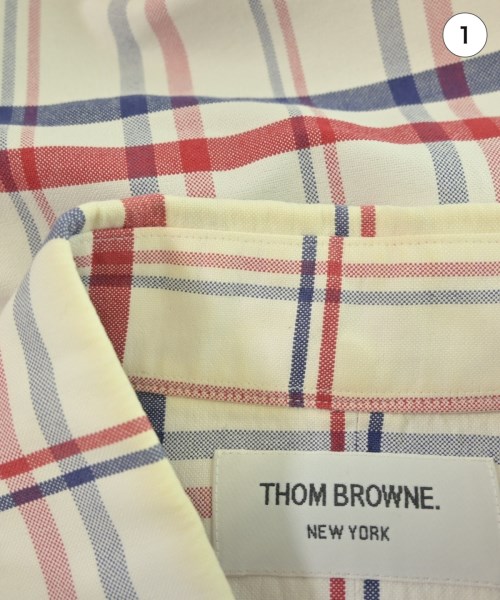 THOM BROWNE（トムブラウン）カジュアルシャツ 白 サイズ:1(S位) メンズ/2200628421036